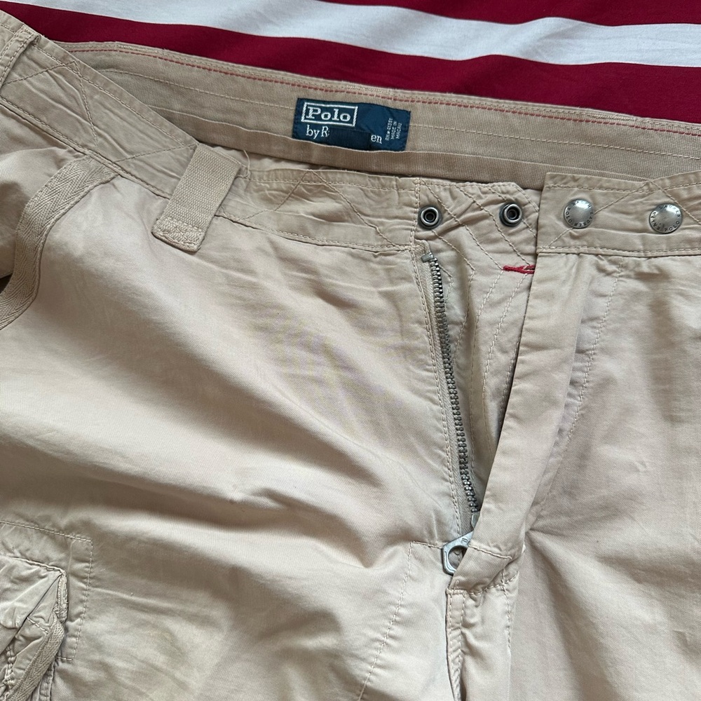 🔥Men's Polo Ralph Lauren military Tan Cargo Pants - Picture 2 of 6
